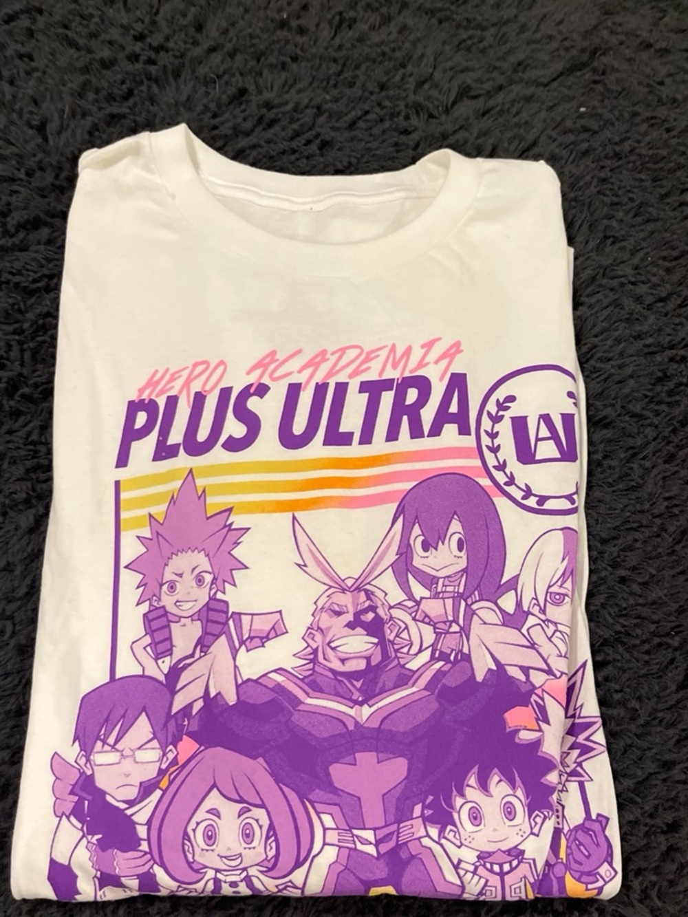 Plus Ultra White Kids T-Shirt - Purple Graphic